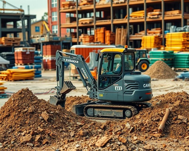 Zastosowania minikoparki w pracach ziemnych i budowlanych