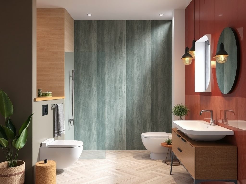 Winyl w łazience: jak estetyka paneli wpływa na aranżację i wybór koloru ścian
