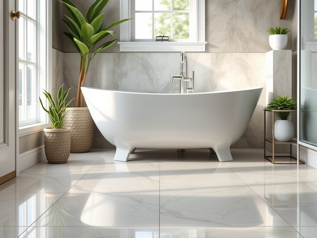 Podłoga do łazienki: jak wybrać materiał odporny na wilgoć i bezpieczny w użytkowaniu