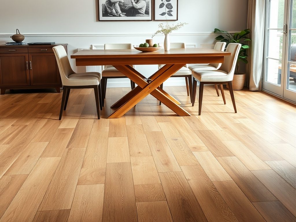 Jak dobrać podłogę do stołu i krzeseł w salonie, by uniknąć zarysowań i nadmiernego hałasu przy użytkowaniu