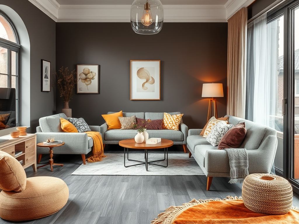 Szara podłoga w aranżacji: jak łączyć kolory i materiały, by uniknąć zimnego efektu