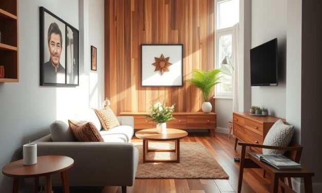 Jak łączyć podłogę z meblami, by stworzyć spójne i estetyczne wnętrze z kontrastem i harmonią kolorów drewna