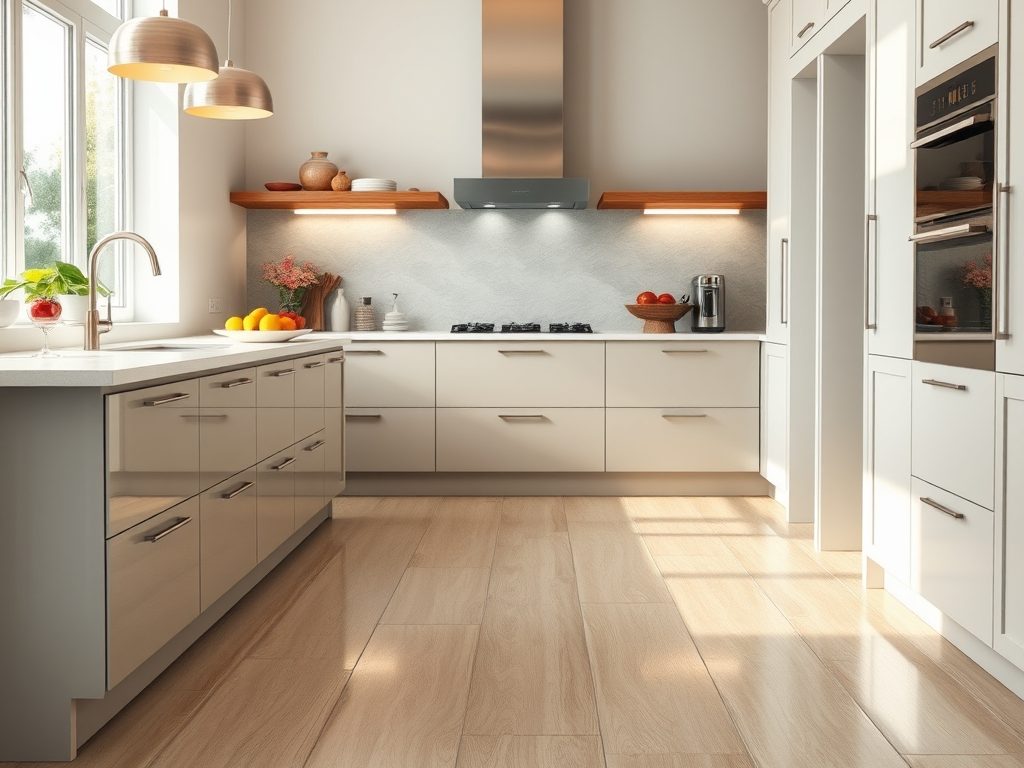 Winyl w kuchni — kiedy warto wybrać panele i jak uniknąć problemów z wilgocią i plamami