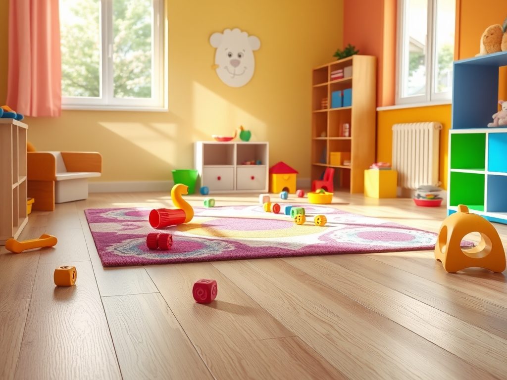 Podłoga do pokoju dziecka: jak wybrać bezpieczny i trwały materiał dostosowany do zabawy i codziennej pielęgnacji