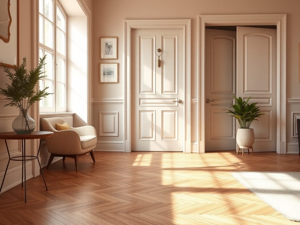 Podłoga, drzwi i listwy: jak łączyć kolory, by stworzyć harmonijną aranżację wnętrza